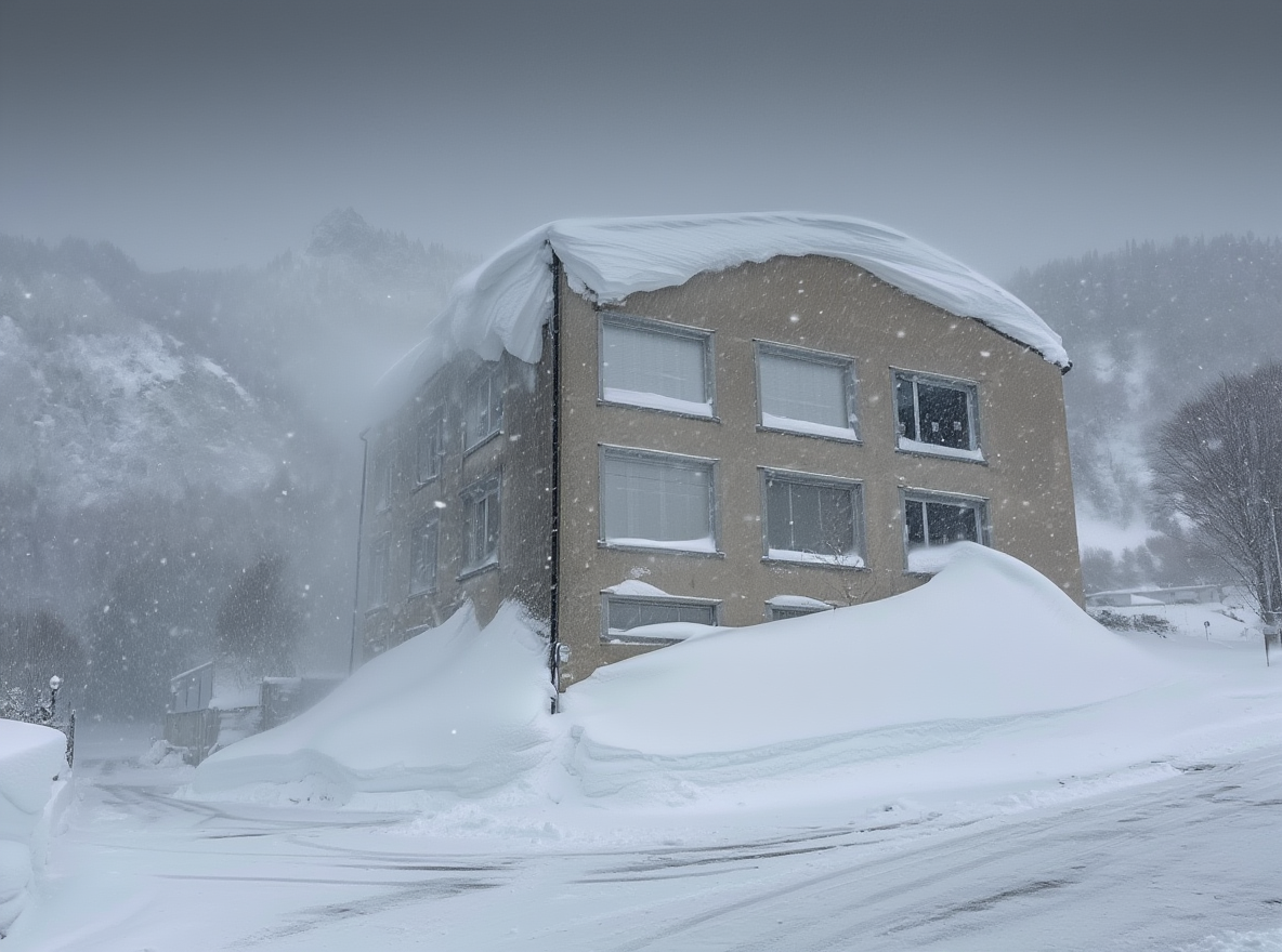 Schneechaos in Fläsch